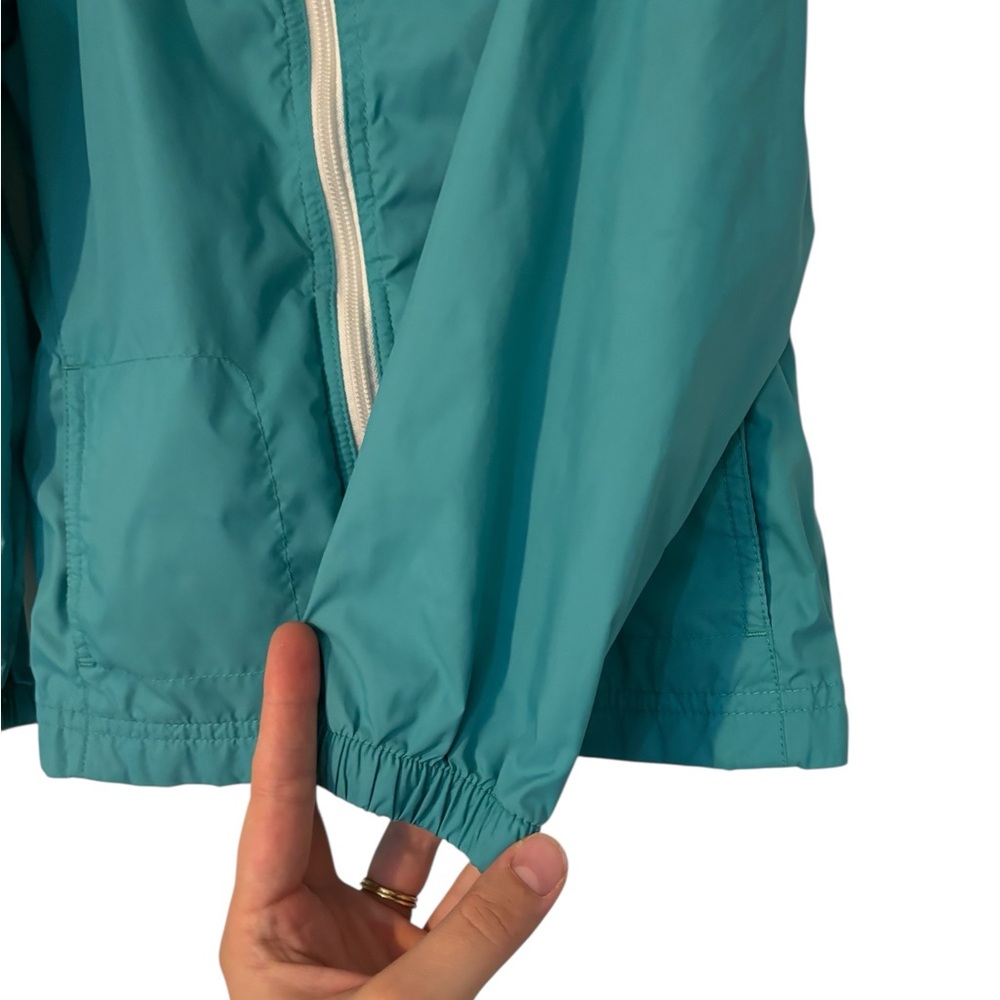 Girls Columbia coat turquoise XS raincoat - Picture 2 of 6